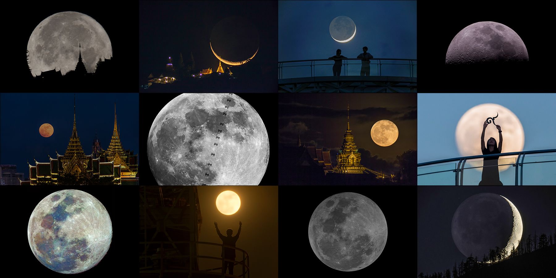หลากหลายไอเดียการถ่ายภาพดวงจันทร์