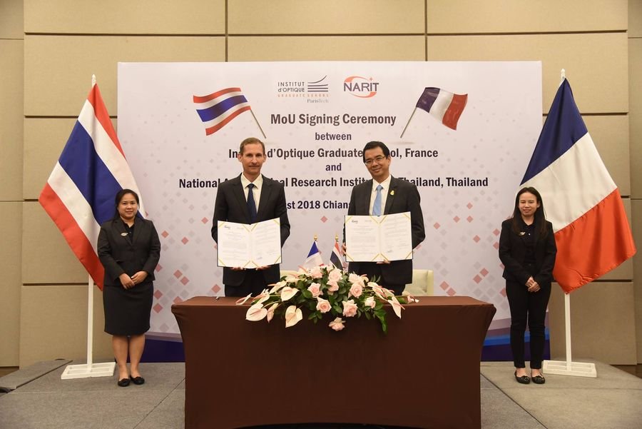 Optical Astronomy between France and Thailand exalted through “Optical Design Summer School 2018”. MoU inked between NARIT and Institutd’Optique Graduate School.