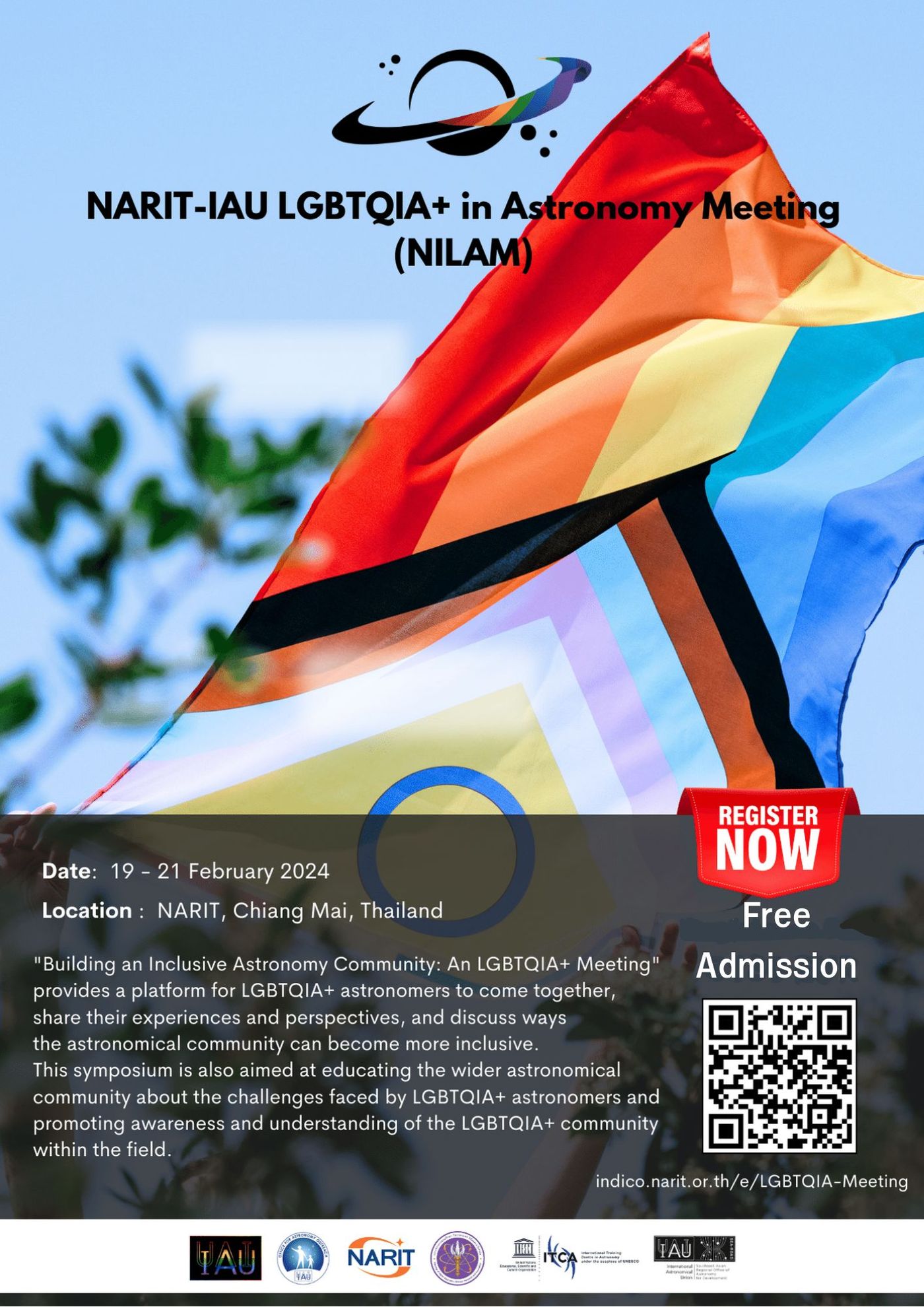 Join the Cosmic Celebration: 1st Narit IAU LGBTQ Meeting!